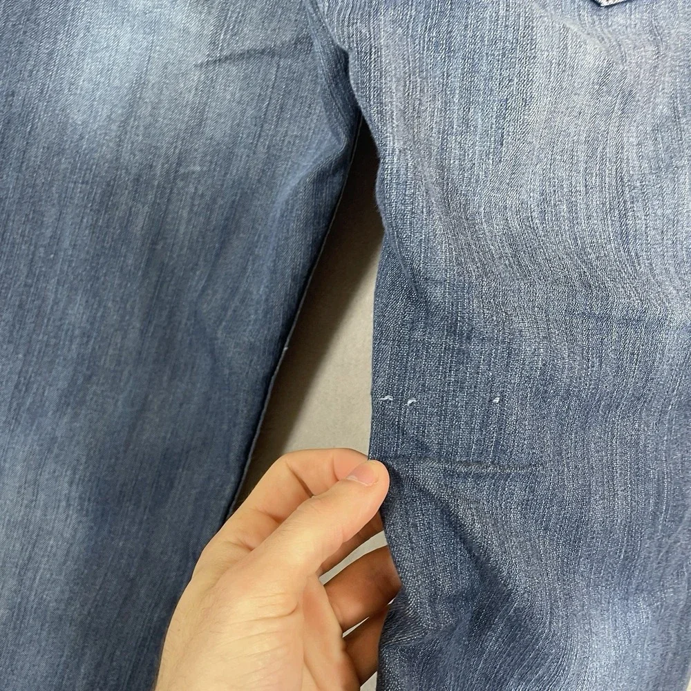 BKE Aiden Bootleg Jeans Mens 30S (30x29) Blue Medium Wash Bootcut Denim